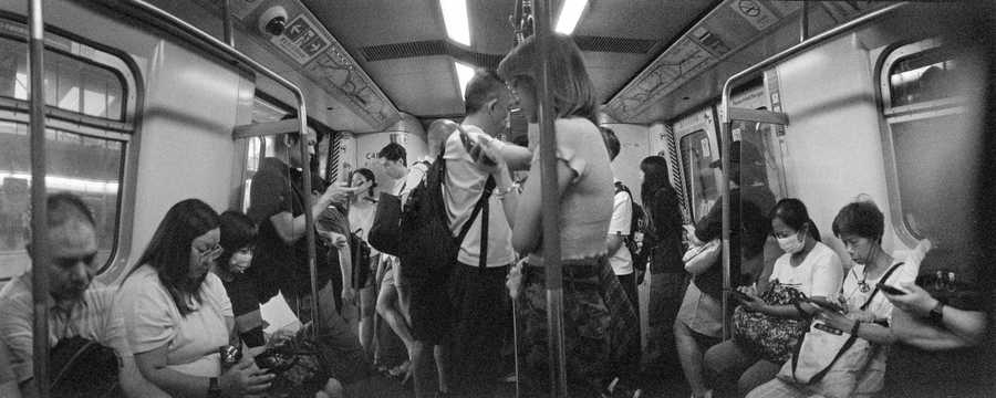 people inside an mtr train