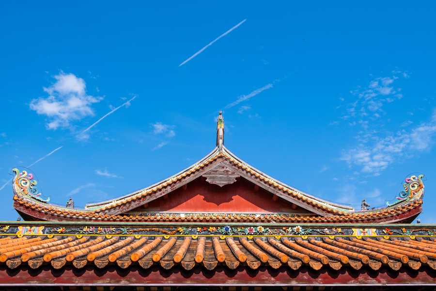 Temple roof