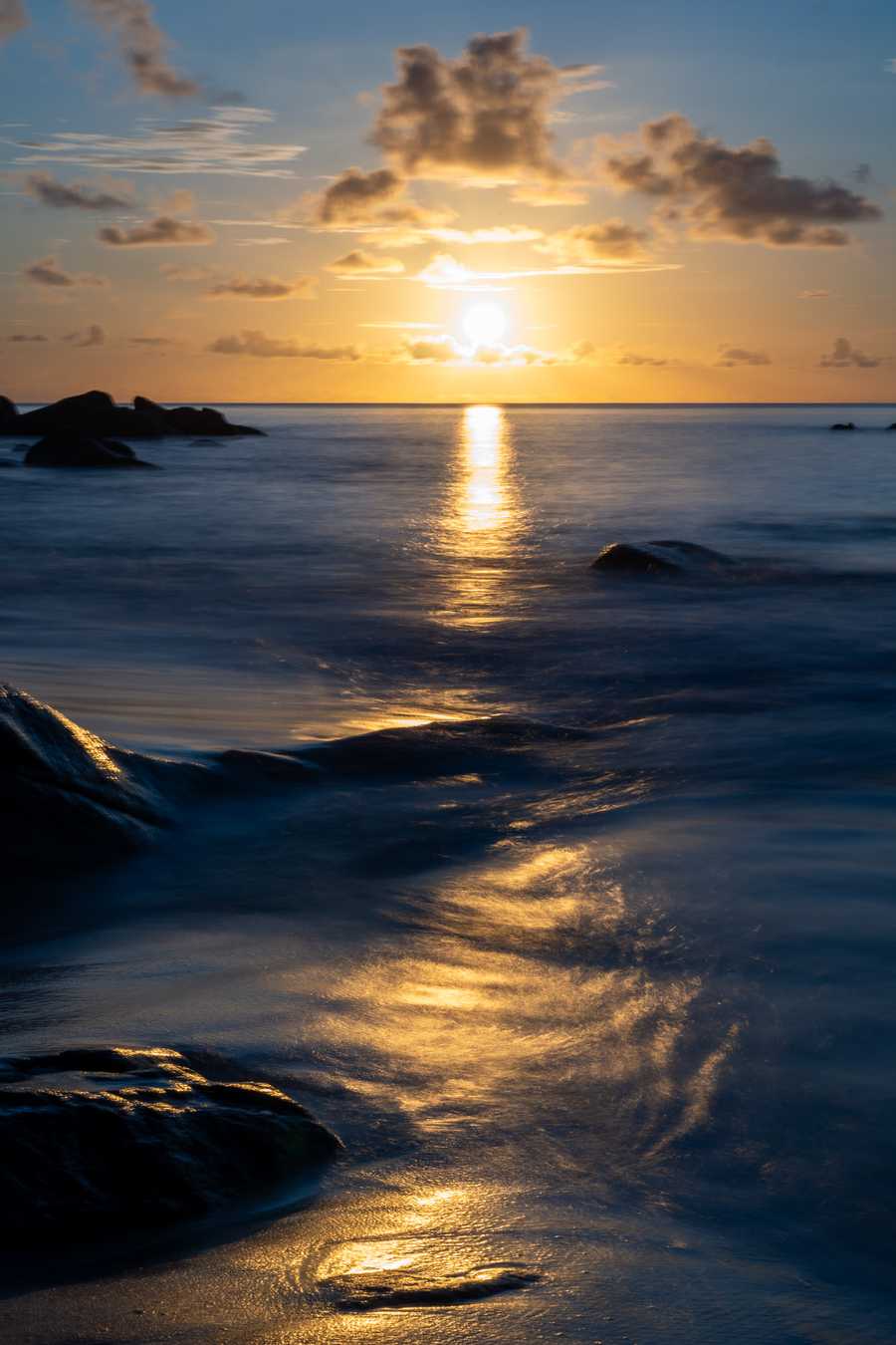 Directly into the sun