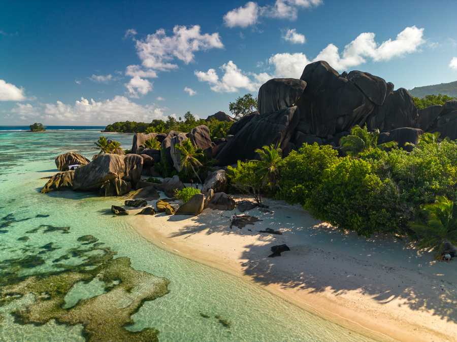 Water at Anse Source d'Argent