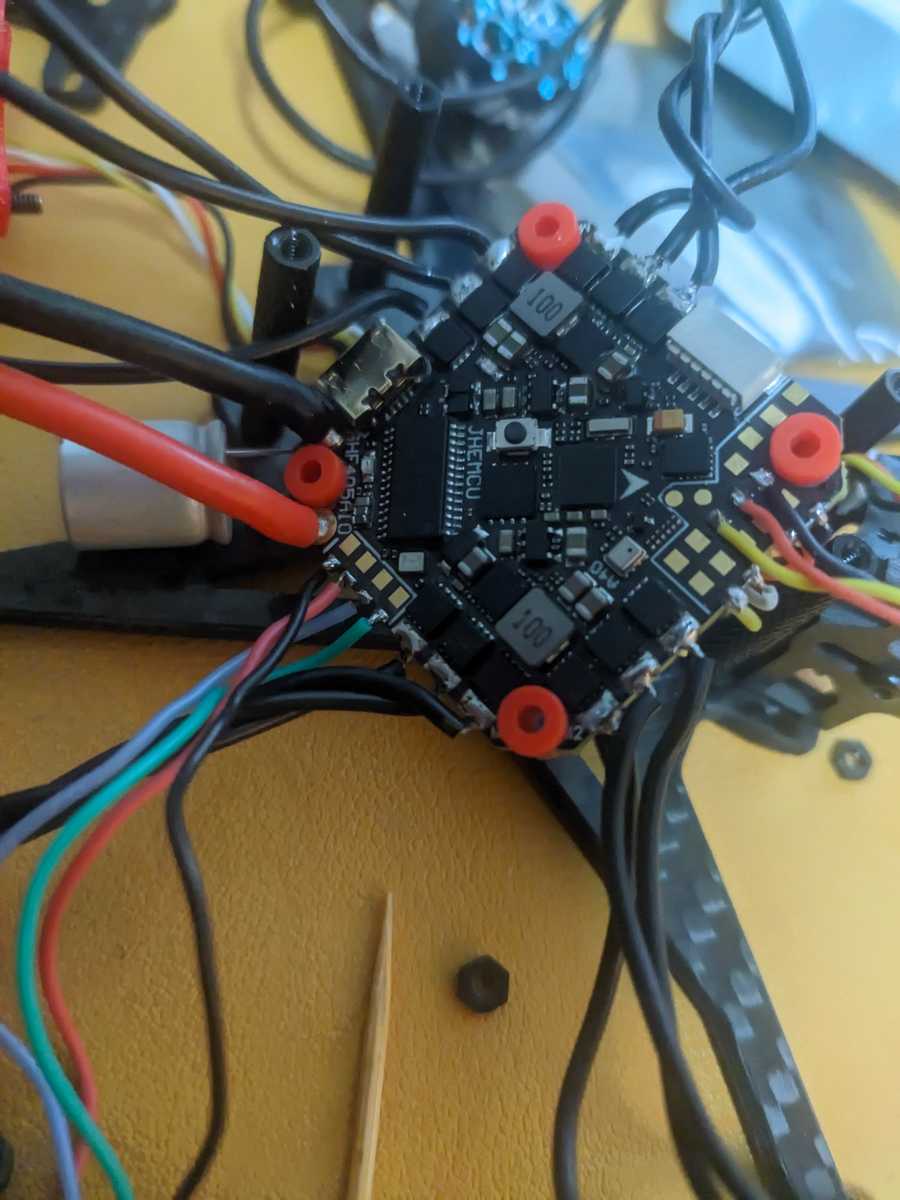 Crux35 during the build