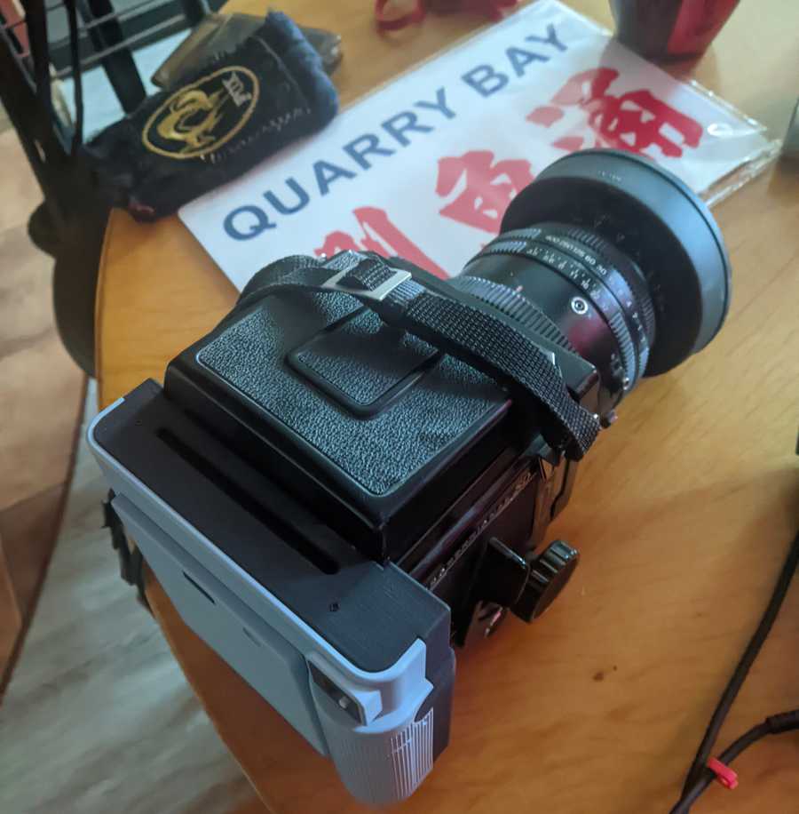 One box of Instax square with... Mamiya RB67